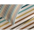 thumbnail image 4 of Ambesonne Brown and Blue Quilted Bedspread Set 3 Pcs, Geometric Scribbles, King Size, Multicolor, 4 of 5