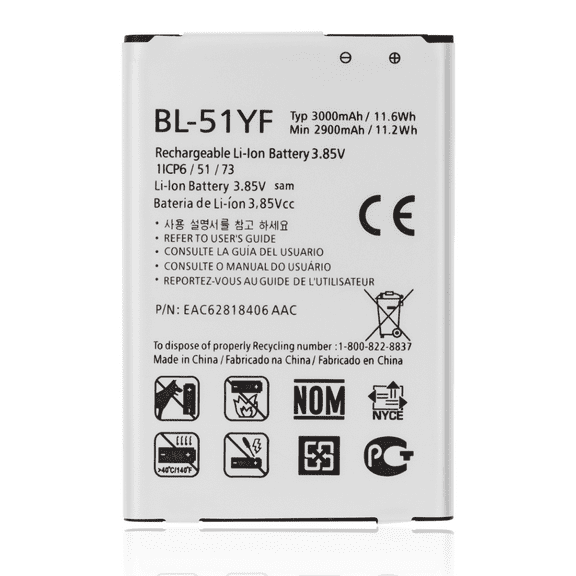 Replacement Battery Compatible With LG G4 / G Stylo (BL-51YF)