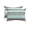 AquaMarine, variant on Pack of 2 Outdoor Lumbar Pillow Covers 12x20 Inch, Boho Blue Aqua Waterproof Throw Pillow Covers Set, Geometric Stripes Tribal Bohemia Retro Decorative Cushion Cases for Patio Porch Car