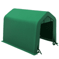 thumbnail image 1 of Outsunny Abri de Rangement Extérieur 8 Pieds X 6 Pieds avec Porte Enroulable et à Glissière, 1 of 10