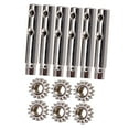 thumbnail image 4 of TISHITA 6Pcs Classical Guitar Tuning Pegs Tuners Machine Heads Gear and White Pins Parts Style8, 4 of 8