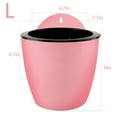 thumbnail image 3 of hostic 7 Pack Self Watering Wall Planter, Plastic Self Watering Pots Wall Hanging Planters,Indoor Outdoor Vertical Flower Pot for Succulent Plants and Small Flower Pots Plants (Size:L,Color:Pink), 3 of 5