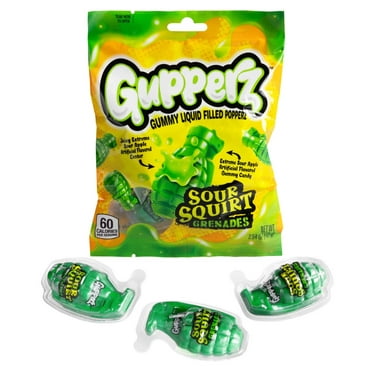 Gupperz Strawberry Milk Splash Gummy Liquid Filled Center Poppers