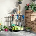 thumbnail image 2 of Outsunny Organisateur d'Outils de Jardin avec Crochets, Tour de Rangement pour Outils de Cour, Orange, 2 of 9