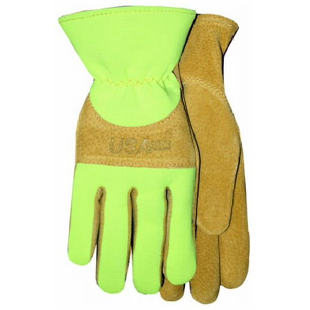 Midwest Quality Gloves 254211 Ladies HighVisibility Spandex Back Glove