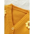 thumbnail image 6 of GXFC Baby  Girls Fall Cardigan Sweater 6M 1T 2T 3T Toddler Girls Long Sleeve Button Down Closure Knitted Jacket Tops Casual Autumn Clothes for Kids Girls, 6 of 9