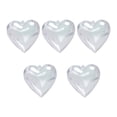 thumbnail image 2 of 5 bolas de adorno rellenables en forma de corazón, bolas artesanales DIY, bolas colgantes de Navidad para fiesta de , decoración de regalos del , M M, 2 of 8