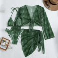 thumbnail image 3 of Vedolay Swimsuit Coverup For Women Women's High Waisted Bandage Bikini Set Wrap Two Piece Push Up Swimsuits,Green M, 3 of 5