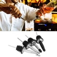 thumbnail image 3 of Viccilley Verseur de vin 4 pièces 304 Acier Inoxydable vin Liquide verseur de vin Bec verseur Ensemble Bar Fournitures, 3 of 11