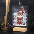 thumbnail image 4 of Hello Winter Ragdoll Smiling in Red Scarf Hat Welcome Christmas Acrylic Plaque Sign Ashwood Base Cat Lover Kitten Owner Gifts Idea Home Desk Decor - 00017, 4 of 5