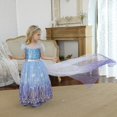 thumbnail image 3 of Vestido De Princesa Elsa Para Niños , Reina De Nieve Fiesta De Halloween, 3 of 4