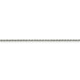 thumbnail image 2 of White Sterling Silver bracelet Chain style Rope Diamond-cut 8 in 1.5 mm, 2 of 4