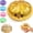 Golden-1, variant on Sugar Dumpling Squishy,Viral Bao Bun Squishy Dumling Box,Colorful Dumplings Stress Relief Fidget Squeeze Toys for Holiday & Birthday Gifts