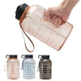 thumbnail image 4 of Botella de agua motivacional Soidarity de 2,2 l con marcador de tiempo pajita de Plástico medio galón a prueba de fugas, 4 of 6