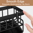 thumbnail image 4 of MerryNine Black Kitchen Sink Caddy Organizer with Brush Holder, Rustproof 304 Stainless Steel Sponge Holder with Incline Self Draining Tray, Countertop Soap & Dishcloth Storage Organizer, 4 of 7