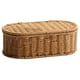 thumbnail image 1 of Cesta de Almacenamiento de Ratán Sintético Bohemio - Caja de Almacenamiento Tejida, para Cubiertos A Prueba de Polvo, Cesta Organizadora para el Hogar y la Cocina S, 1 of 5