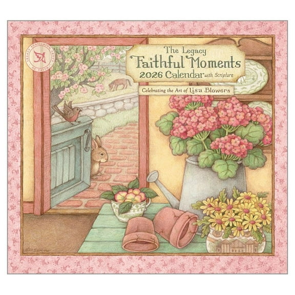 Legacy Publishing Group, Faithful Moments by Lisa Blowers 2026 Wall Calendar, 13.38'' X 12.13'', 12-Month Calendar with Stapled Binding
