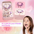 thumbnail image 7 of Charm Bracelet Making Kit - Girls 66 Pcs DIY Beaded Jewelry Making Kit for Girls Toys Crafts for Teen Girls Ages 5 6 7 8-12, with a Portable Bracelet Organizer Box, 7 of 7
