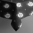thumbnail image 4 of Black White Cat Moon Star Pattern Rectangle Tablecloth 60"x120",Waterproof Polyester Rectangle Table Cloth, Wipeable Spillproof Polyester Tablecloth for Dining, Camping, Indoor and Outdoor, 4 of 6