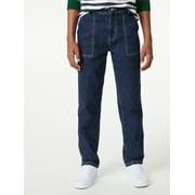 Free Assembly Boys Brushed Carpenter Jeans, Sizes 4-18