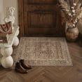 thumbnail image 6 of BERTHMEER 2'x3' Small Brown Area Rugs for Entryway Bathroom Bedroom Kitchen Dorm Entrance Non Slip Washable Vintage Traditional Carpets Oriental Accent Distressed Doormats, 6 of 6