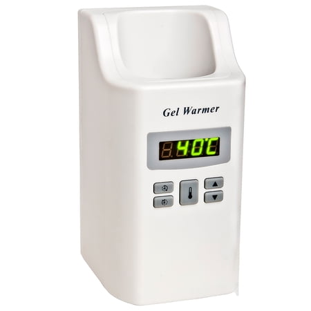 Electric Gel Warmer with Precision Digital Display, Built in Timer, Heater for Massage Cream, Baby Lotion, & Oils, Wall Mountable & Freestanding Option, Adjustable Temperature, for Home & Spa