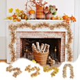 thumbnail image 7 of Moocorvic Artificial Maple Leaf Garland, 5.74 ft Fall Thanksgiving Decorations for Wedding Party Table,Fireplace, Stair, Window, Wall, 7 of 7