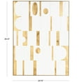 thumbnail image 3 of 30" x 39" Geometric Shape Abstract Framed Wall Art with Gold Accents, by DecMode, 3 of 9