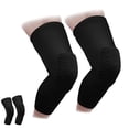 thumbnail image 1 of Knee Sleeve Pair Kneepad Pads Crashproof Antislip Basketball Leg Sleeve Protective Pad Support Guard Padded Breathable Compression Wear Hexpad - 2 Packs, 1 of 7