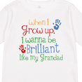 thumbnail image 4 of Inktastic Brilliant Like My Grandad Boys or Girls Long Sleeve Toddler T-Shirt, 4 of 5