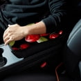 thumbnail image 6 of Cherry Soft Comfortable Furry Printed Car Armrest Pad Mat Armrest Accessories 12.5x8.2 Inch, 6 of 6