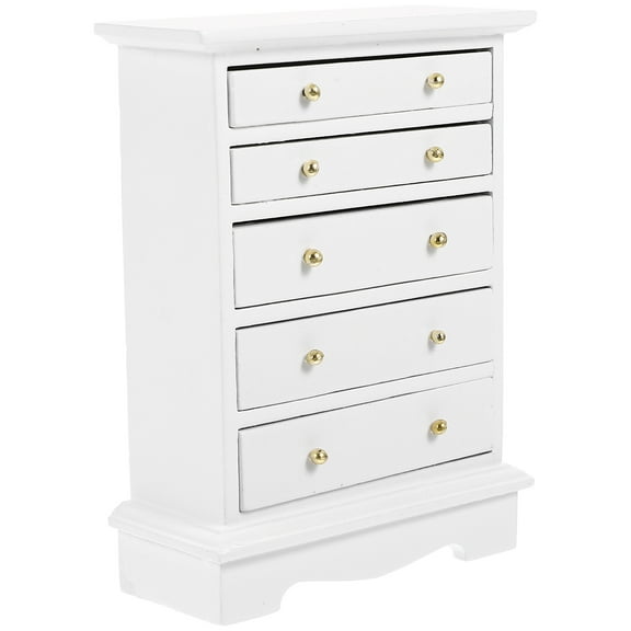 Pretyzoom Dollhouse Indoor Storage Cabinet Wooden Decoration 1Pcs