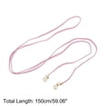 thumbnail image 3 of Unique Bargains 1 Pc Woven Rope Belt Elegant Pearl Braiding Adjustable Waist Cord Pink, 3 of 6