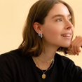 thumbnail image 4 of YEUOYEA 4 Pairs Small Gold Hoop Earrings Set for Women, Sterling Silver Hypoallergenic Huggie Hoops, Jewelry Gift, 4 of 4