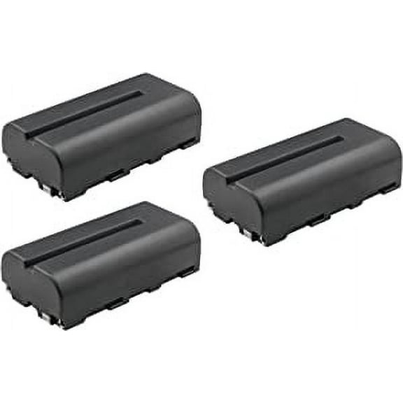Kastar 3-Pack NP-F550 / NP-F570 Li-ion Battery 7.4V 2900mAh Replacement for FEELWORLD FW759 7 INCH SLIM, FW760 7" IPS 4K HDMI Full HD, FW1018V1 10.1" IPS 1920X1200 HDMI DSLR On-Camera Field Monitor