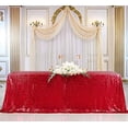 thumbnail image 2 of Mantel B-COOL con lentejuelas rojas, 228 x 335 cm, para decoración de fiestas, 2 of 11