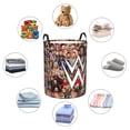 thumbnail image 6 of Large Laundry Basket with Handle, WWE Collapsible Laundry Hamper, Dirty Clothes Storage Basket for Living Room, Bathroom, Bedroom, College Dorm, 6 of 7