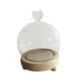thumbnail image 1 of Cúpula de exhibición con Base de madera, vitrina transparente para decoración de mesa, manualidades, escaparate, regalos de Navidad, cúpula de cristal 135 cm x 95 cm Macarena Cúpula de campana de exhibición, 1 of 8