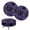 Purple Floral Pattern, variant on HUIACONG Stretchable Stool Cushion Slipcover for Club Counter, Polyester Round Seat Cover with Circle