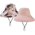 thumbnail image 4 of Women's UV Protection Wide Brim Sun Hat Packable Reversible Bucket Summer Beach Cap, 4 of 4