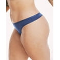thumbnail image 5 of Hanes Women's Super Stretch Microfiber Thong Underwear, Comfort Flex Fit, 6-Pack Assorted L, 5 of 5