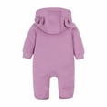 thumbnail image 4 of KAUOD Toddler Fleece Jumpsuits Zip up Thick Warm Hooded Rompers with Pockets Baby Boys Plain Footie Jumpsuits Clothes, 4 of 6