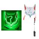 thumbnail image 4 of Halloween Cosplay LED juego máscara juego de rol Halloween bola decoración verde jinwen Cubierta de Cosplay de Halloween, 4 of 8