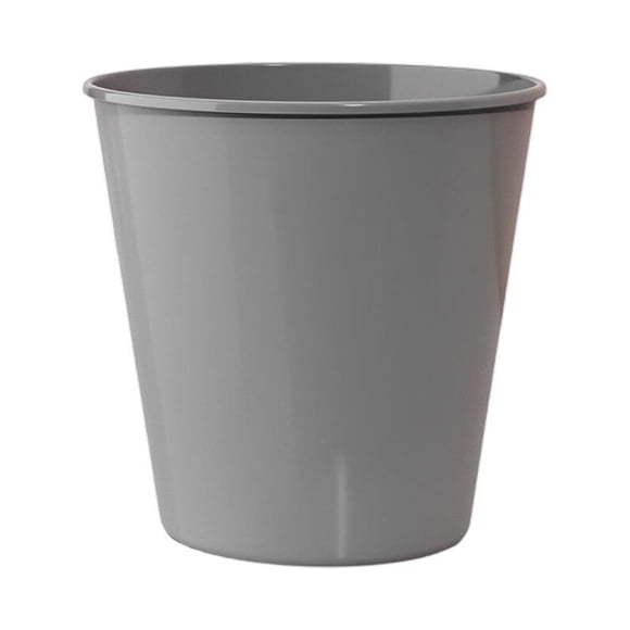 Trash Can Garbage Bin No Lid Waste Case 9L Open Type Plastic Basket For Bedroom Bathroom Dorm Organizer Ornaments White 9L/no end ring