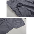 thumbnail image 4 of Men's Cargo Shorts Elastic Waist Drawstring Shorts Relaxed Fit Hiking Casual Classic Travel Big and Tall Camo Cargo Short Multi Pocket Quick Dry Pants,Gray M, 4 of 5
