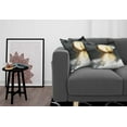 thumbnail image 3 of Ambesonne Moon Throw Pillow Cover 2 Pack, Clouds and Greyscale World, 20", Grey Pale Yellow White, 3 of 5