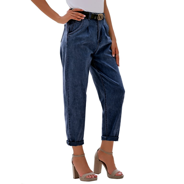 luvamia Jean Capri Pants for Women High Waisted Ripped Skinny Denim Jeans  Business Casual Pants for Women Blue Jeans Womens Clothes Womens Casual  Outfits Classic Blue Small Fit Size 4 / Size
