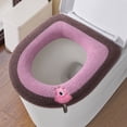 thumbnail image 1 of Cojín adhesivo para asiento de inodoro, funda para asiento de inodoro, 1 of 3