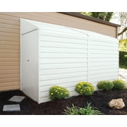 Yardsaver® 4 X 10 Ft Steel Storage Shed Pent Roof Eggshell