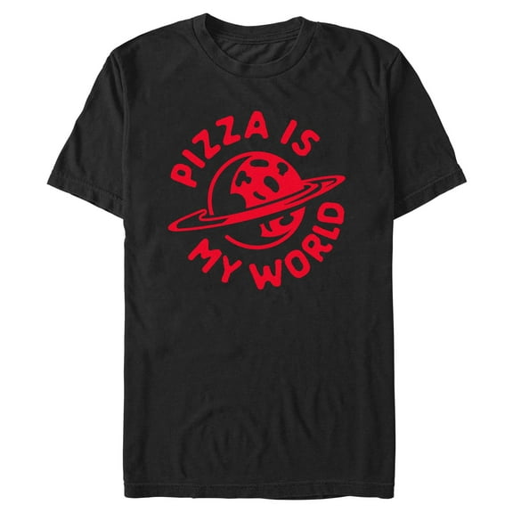 Mens Toy Story Pizza Is My World T Shirt